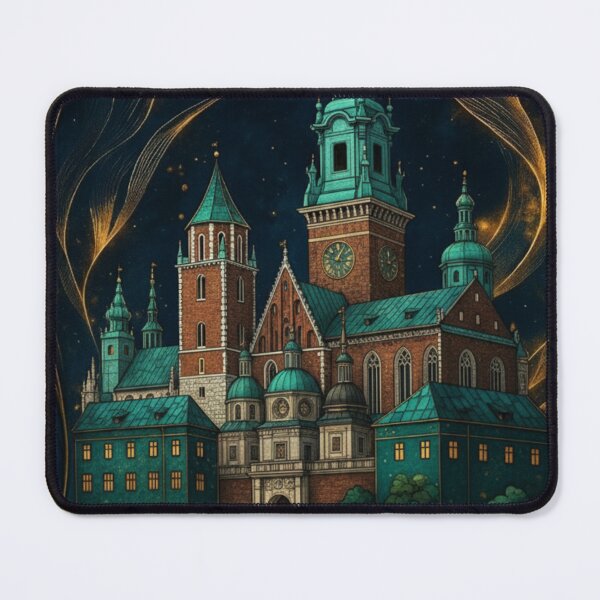 Item preview, Polish Landmarks in Art Nouveau Mosaic – Klimt-Inspired Architectural Art designed and sold by Ewa Miller.