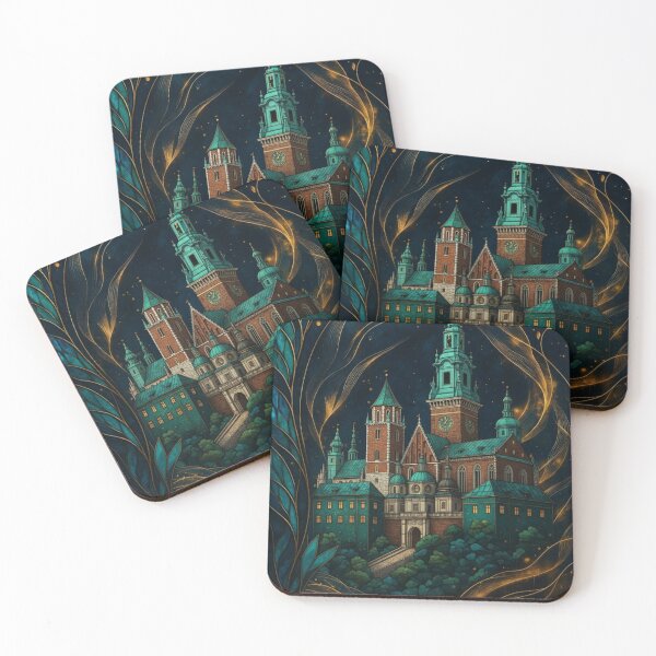 Item preview, Polish Landmarks in Art Nouveau Mosaic – Klimt-Inspired Architectural Art designed and sold by Ewa Miller.