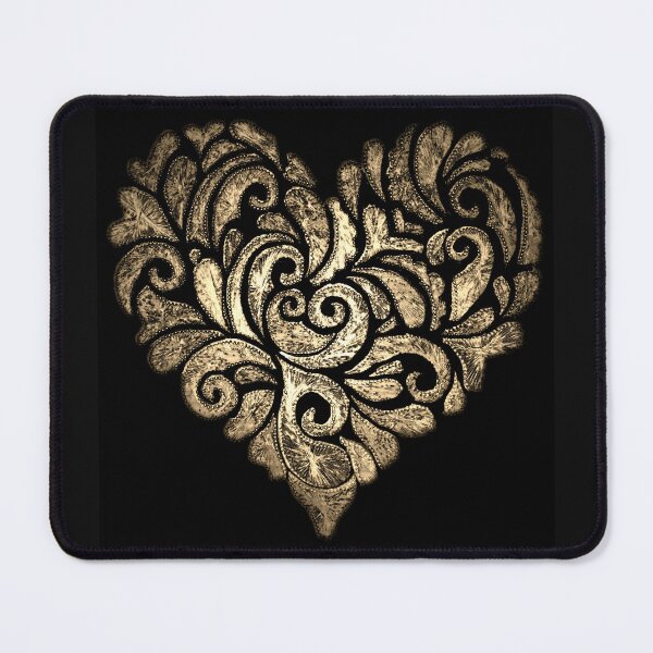 Item preview, An ornate heart made of gold designed and sold by AnnabellaRh.