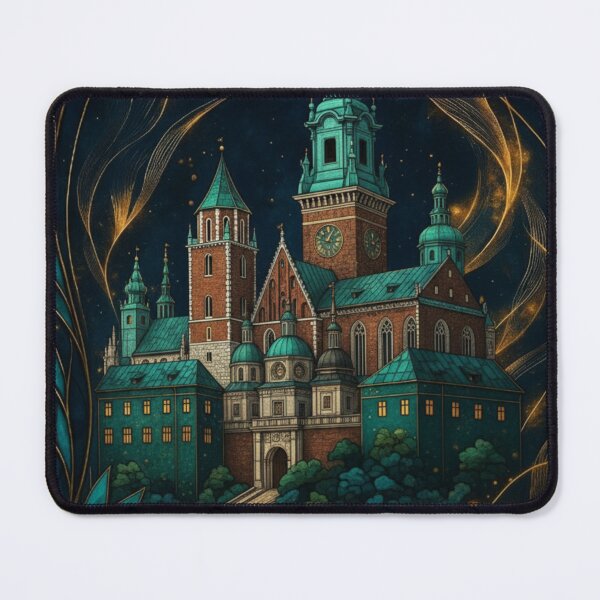 Item preview, Polish Landmarks in Art Nouveau Mosaic – Klimt-Inspired Architectural Art designed and sold by Ewa Miller.