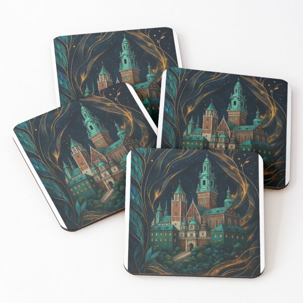 Item preview, Polish Landmarks in Art Nouveau Mosaic – Klimt-Inspired Architectural Art designed and sold by Ewa Miller.