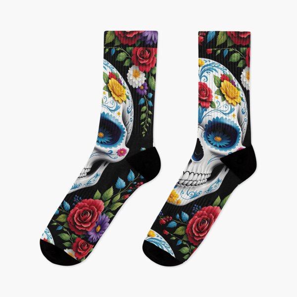 Item preview, Porcelain Skull Blooming with Roses designed and sold by Grafititee.