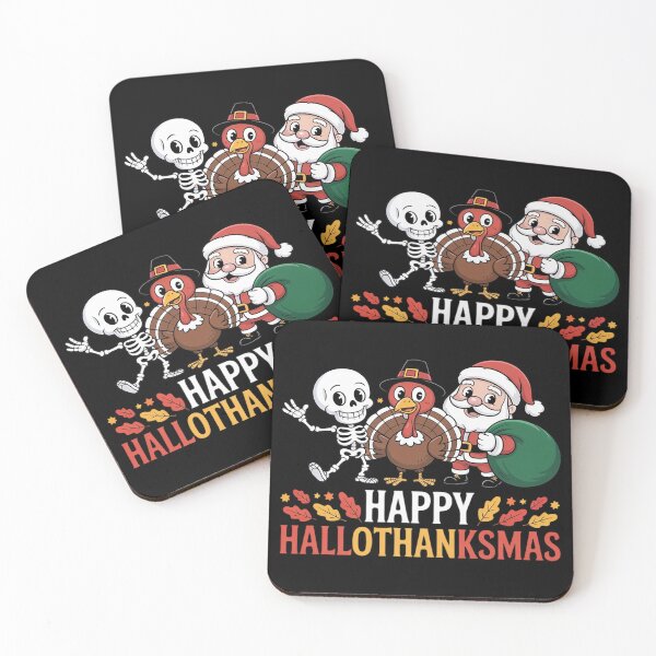 Item preview, Happy HalloThanksMas Funny Three Holiday designed and sold by InspiredFoul.