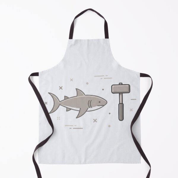 Item preview, Hammerhead Shark Pun Art – Cute & Funny Shark Hammer Meme Illustration designed and sold by AbstractAuraArt.