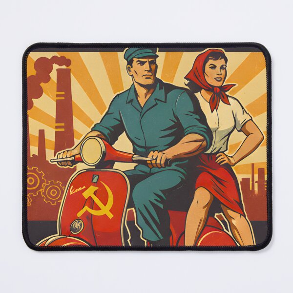 Item preview, FORWARD COMMUNISTS AND FACTORIES OLD TIN SIGN designed and sold by infinitearte.