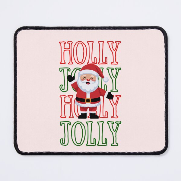 Item preview, Holly Jolly Typography Santa Claus Design designed and sold by Inkworksbyshery.