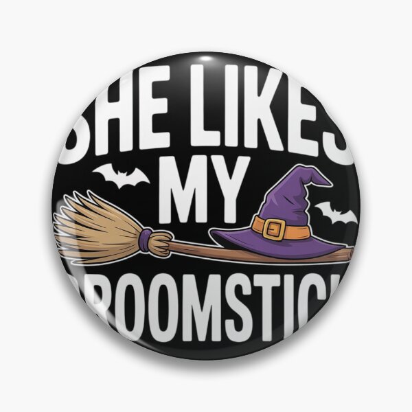 Item preview, She Likes My Broomstick Funny Halloween Matching Couples designed and sold by KotexTemu.