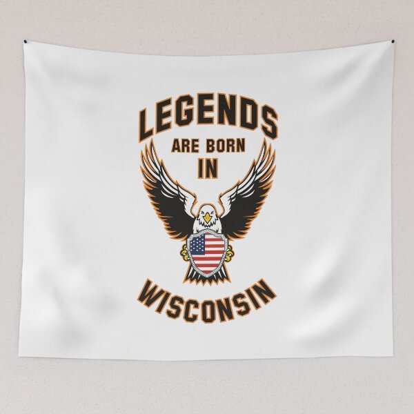 Item preview, Legends are born in Wisconsin designed and sold by beloknet.