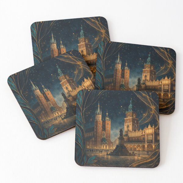 Item preview, Polish Landmarks in Art Nouveau Mosaic – Klimt-Inspired Architectural Art designed and sold by Ewa Miller.