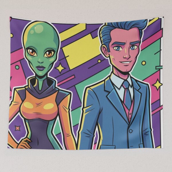 Item preview, Alien couple designed and sold by PP&RAINBOW SHOP.