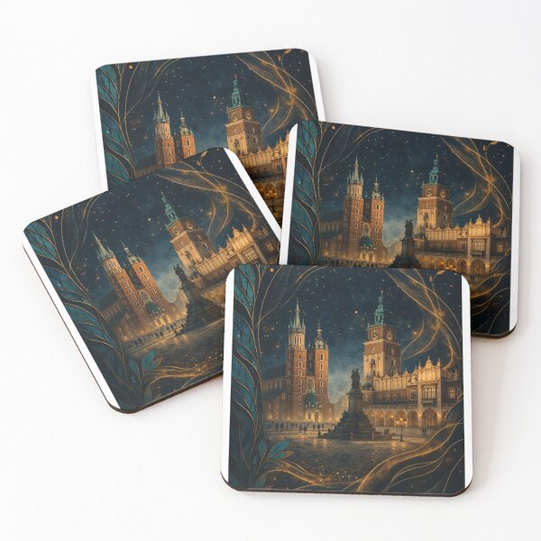 Item preview, Polish Landmarks in Art Nouveau Mosaic – Klimt-Inspired Architectural Art designed and sold by Ewa Miller.