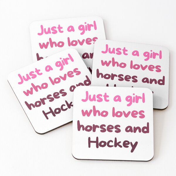 Item preview, Just a girl who loves horses and ice hockey forever dreaming designed and sold by SkeletonsDanger.