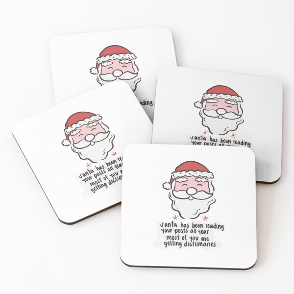Item preview, Santa Reading Your Posts - Funny Sarcastic Christmas Dictionary designed and sold by JossDesign15.