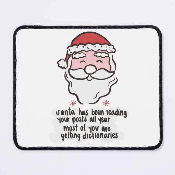 Item preview, Santa Reading Your Posts - Funny Sarcastic Christmas Dictionary designed and sold by JossDesign15.