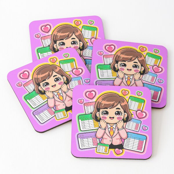 Item preview, Cute Spreadsheet Lover Kawaii Office Data Nerd Design designed and sold by Amanda's Factory.