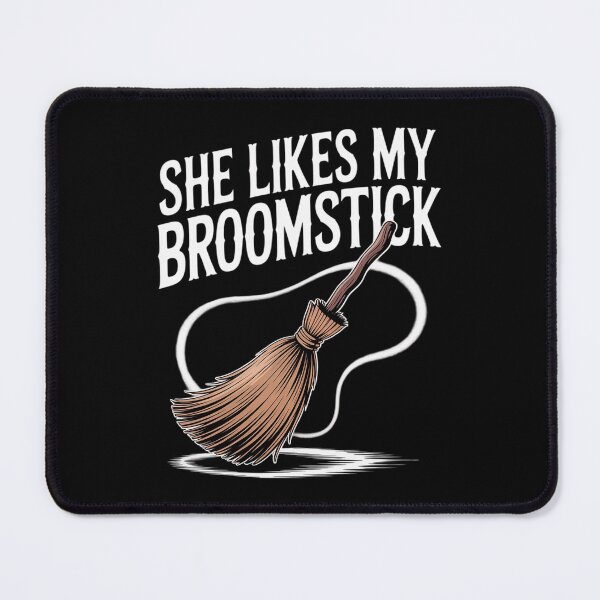 Item preview, She Likes My Broomstick He Likes My Pumpkins Funny Halloween designed and sold by KotexTemu.