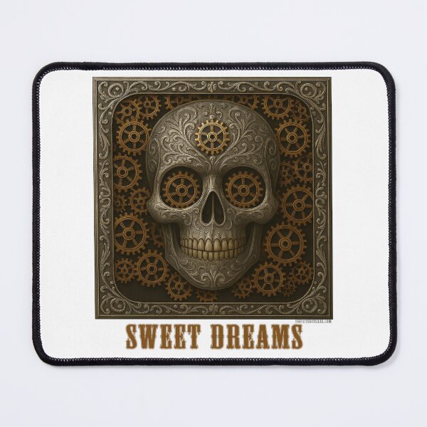 Item preview, Sweet Dreams Steampunk Day of the Dead - Golden Gearhead designed and sold by T4Texas.