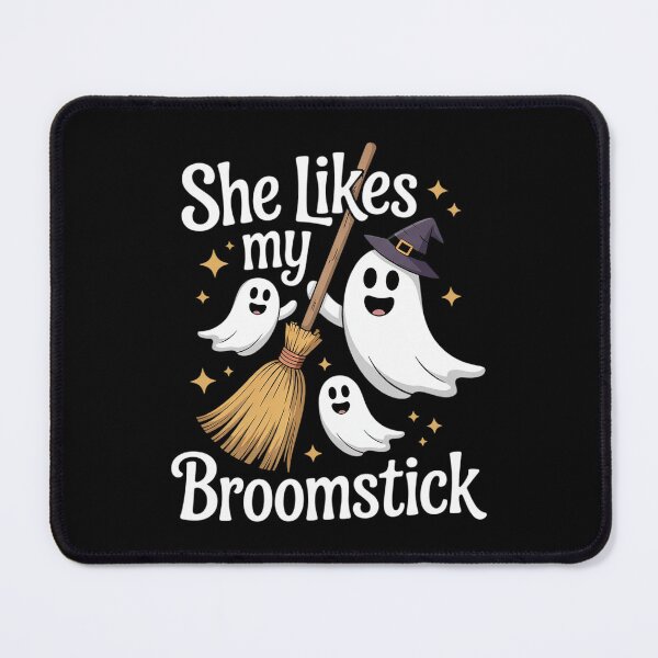 Item preview, She Likes My Broomstick I Love Her Pumpkins Couple Halloween  designed and sold by KotexTemu.