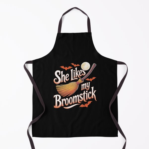 Item preview, She Likes My Broomstick Matching Couples Pumpkin Halloween designed and sold by KotexTemu.