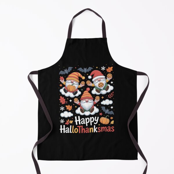 Item preview, Happy Hallothanksmas Gnome Halloween Thanksgiving Christmas designed and sold by InspiredFoul.