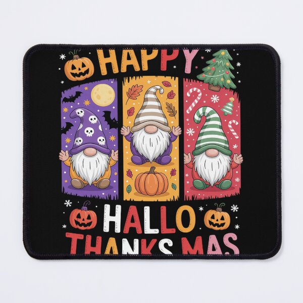 Item preview, Happy Hallothanksmas Gnome Lover Halloween Merry Christmas designed and sold by InspiredFoul.
