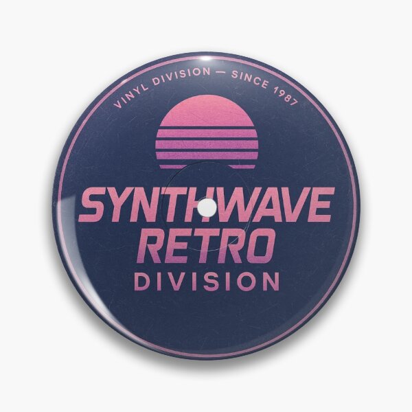 Item preview, Synthwave Retro Division – Dark Retro Synth Logo designed and sold by |TRSSHOP|.