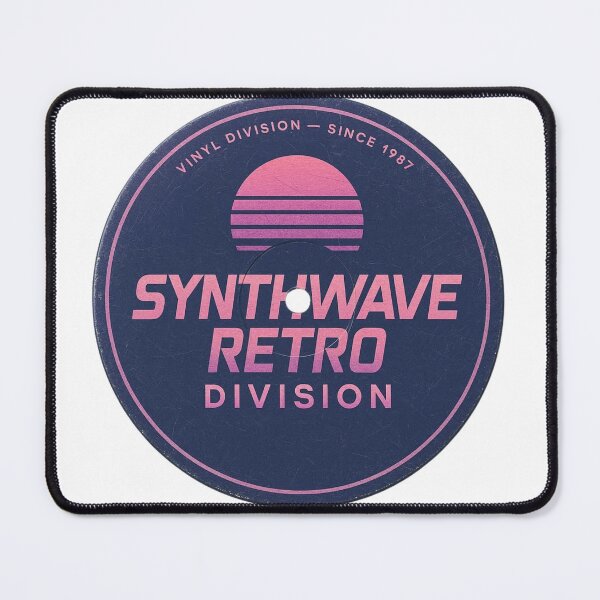 Item preview, Synthwave Retro Division – Dark Retro Synth Logo designed and sold by |TRSSHOP|.