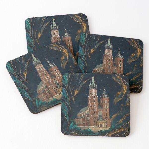 Item preview, Polish Landmarks in Art Nouveau Mosaic – Klimt-Inspired Architectural Art designed and sold by Ewa Miller.