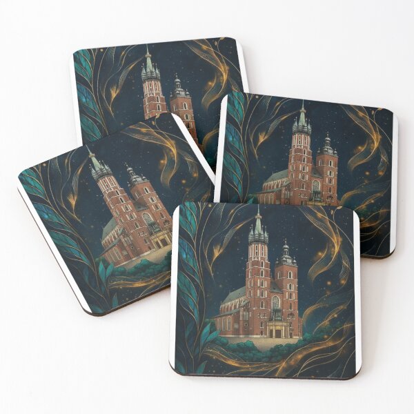 Item preview, Polish Landmarks in Art Nouveau Mosaic – Klimt-Inspired Architectural Art designed and sold by Ewa Miller.