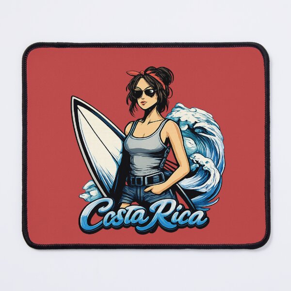 Item preview, Costa Rica Pura Vida Tica Caribbean Plage surf beach designed and sold by OuterFuselage.