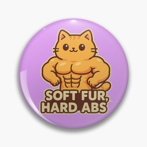 Item preview, Funny Muscular Cat Cartoon Art designed and sold by Pixostick.