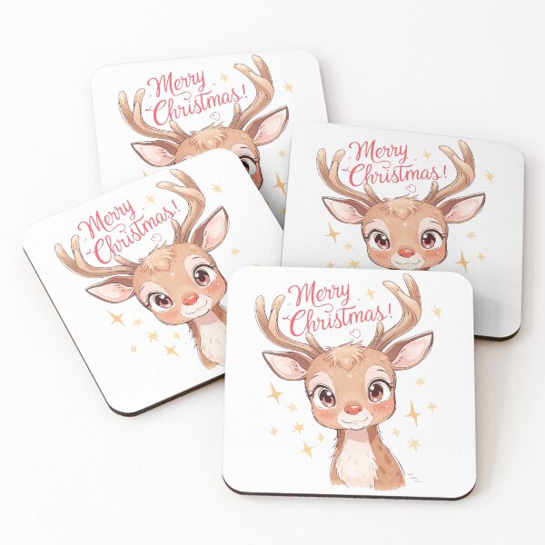 Item preview, Anime Rudolph Reindeer – Cute Kawaii Christmas Holiday Illustration designed and sold by PANDA_shop.