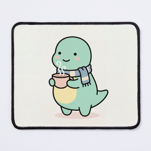 Item preview, Tea Rex Cute Dinosaur Art – Tea Lover T-Rex Illustration | Cozy Dino Print designed and sold by AbstractAuraArt.
