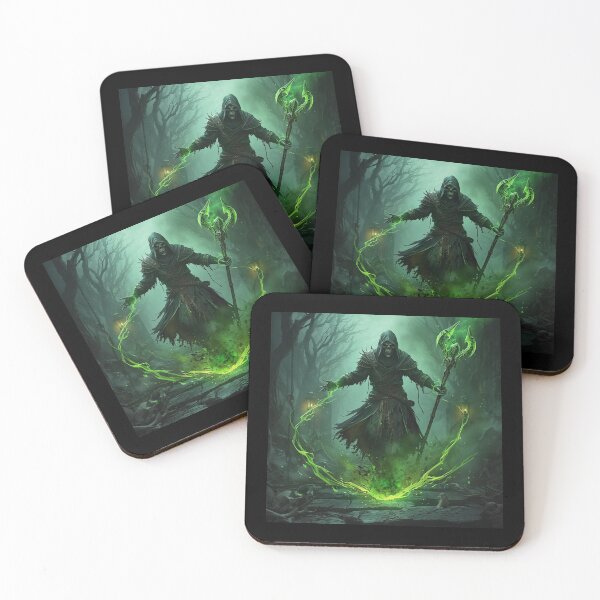 Item preview, Plague Necromancer – Dark Fantasy Lich Spell Art designed and sold by Ferdopalec.