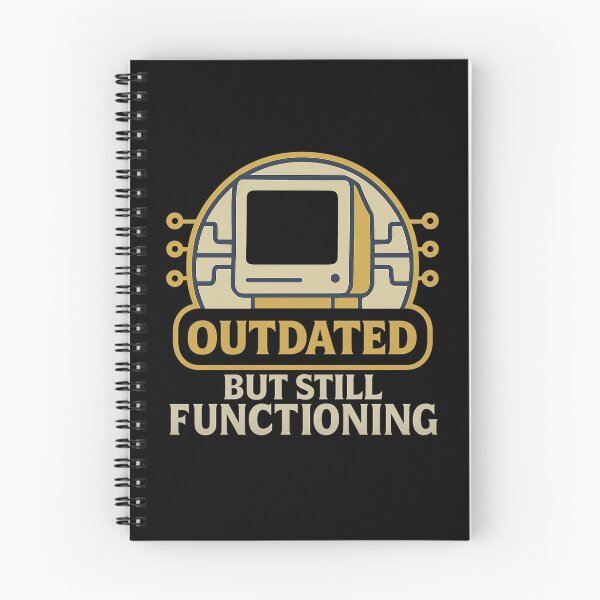 Item preview, Outdated But Still Functioning - Retro Tech Badge designed and sold by MKreative Studio.