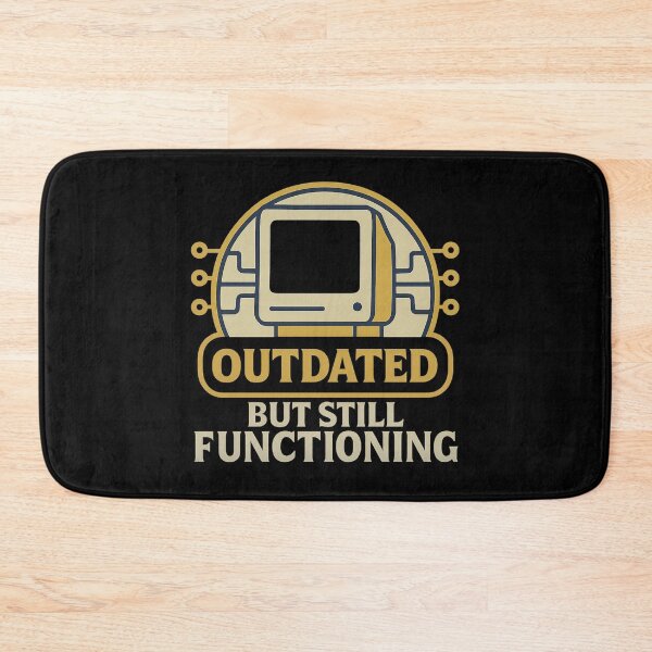 Item preview, Outdated But Still Functioning - Retro Tech Badge designed and sold by MKreative Studio.