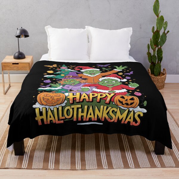 Item preview, Happy HalloThanksMas Gnomes Halloween Christmas Thanksgiving designed and sold by InspiredFoul.