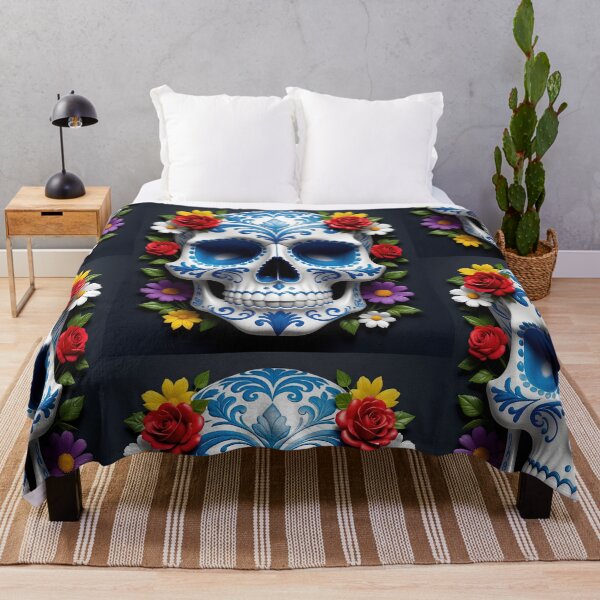 Item preview, Porcelain Skull Blooming with Roses designed and sold by Grafititee.