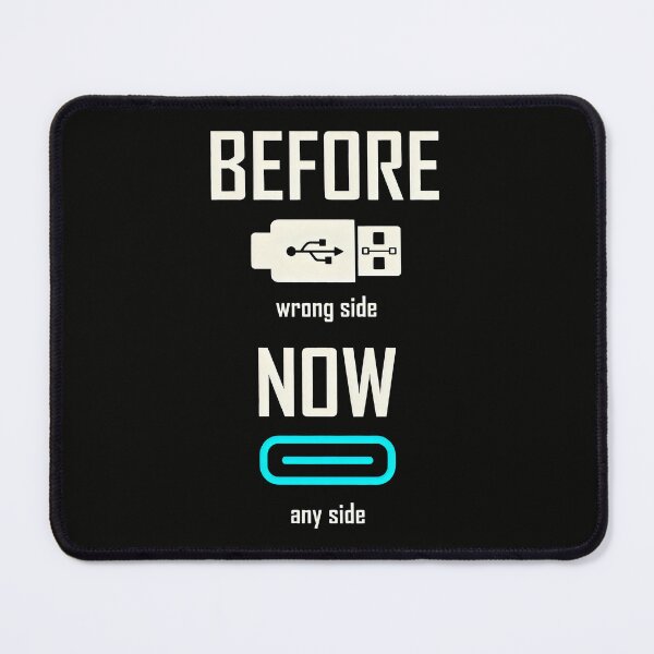 Item preview, USB Connector Humor Design with Wrong Side vs Any Side Comparison designed and sold by SplashTastic.