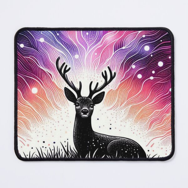 Item preview, Celestial Galaxy Roe Deer Cosmic Aurora Art designed and sold by BigBlueArt.