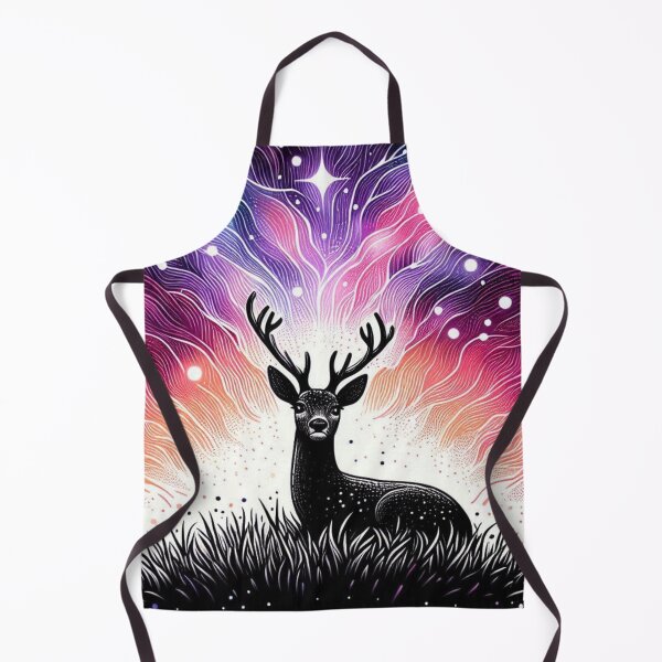 Item preview, Celestial Galaxy Roe Deer Cosmic Aurora Art designed and sold by BigBlueArt.