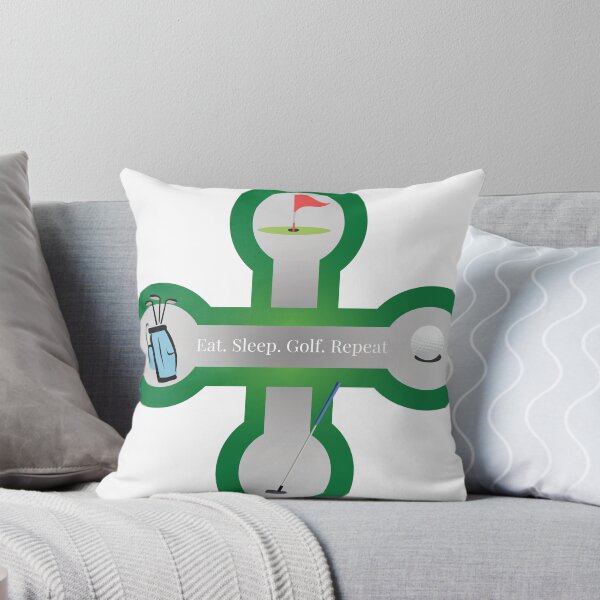 Item preview, Eat Sleep Golf Repeat Graphic Tee | Funny Golfer Life design  designed and sold by PixelWaveBD.