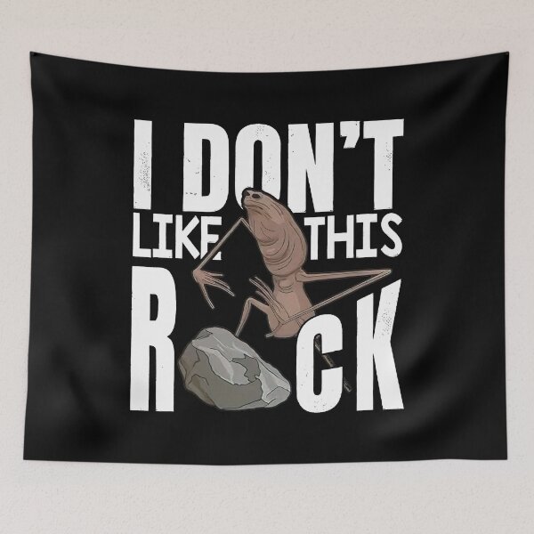 Item preview, Marcus The Worm I Don't Like This Rock Funny Meme designed and sold by DebbieEganCo.