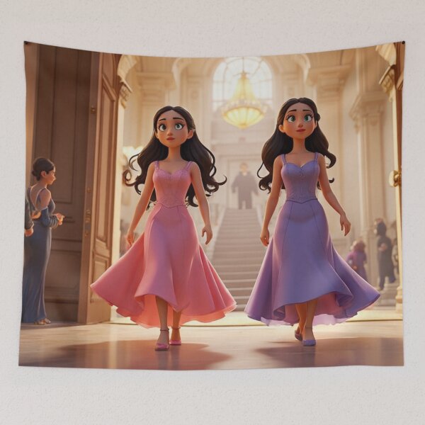Item preview, Elegant Fairytale Sisters Art ? designed and sold by HopaHope.