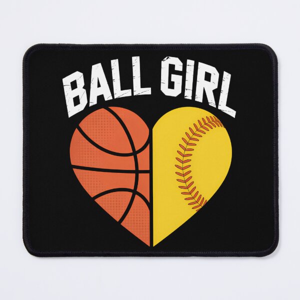 Item preview, Heart Funny Softball Basketball Support designed and sold by sterabamineh.