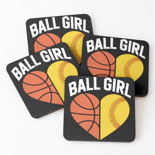 Item preview, Heart Funny Softball Basketball Support designed and sold by sterabamineh.