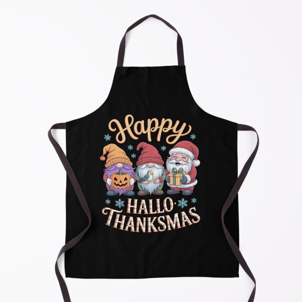 Item preview, HAPPY HALLOTHANKSMAS Gnomes Halloween Thanksgiving Christmas  designed and sold by InspiredFoul.