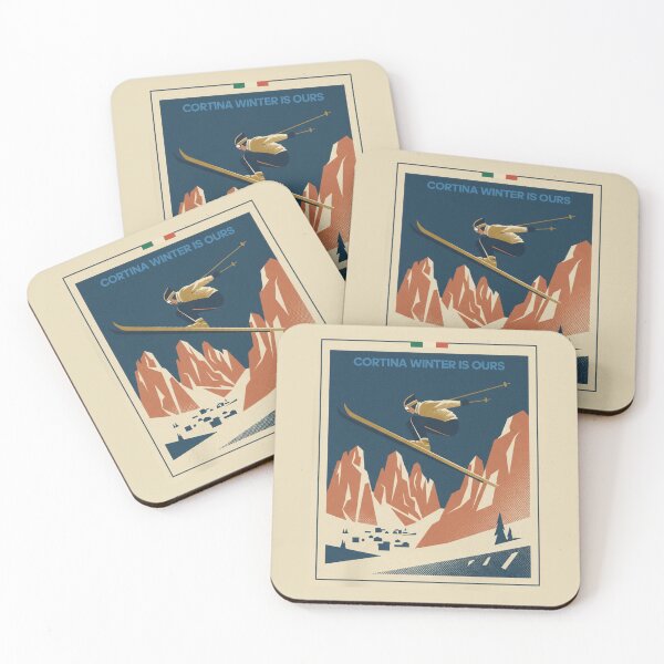 Item preview, Cortina Alpine Jump – Vintage Dolomites Ski designed and sold by bisha.