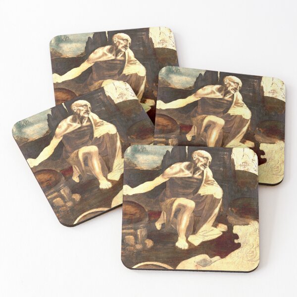 Item preview, Leonardo da Vinci's Saint Jerome in the Wilderness (circa 1480) designed and sold by AngyDesigns49.