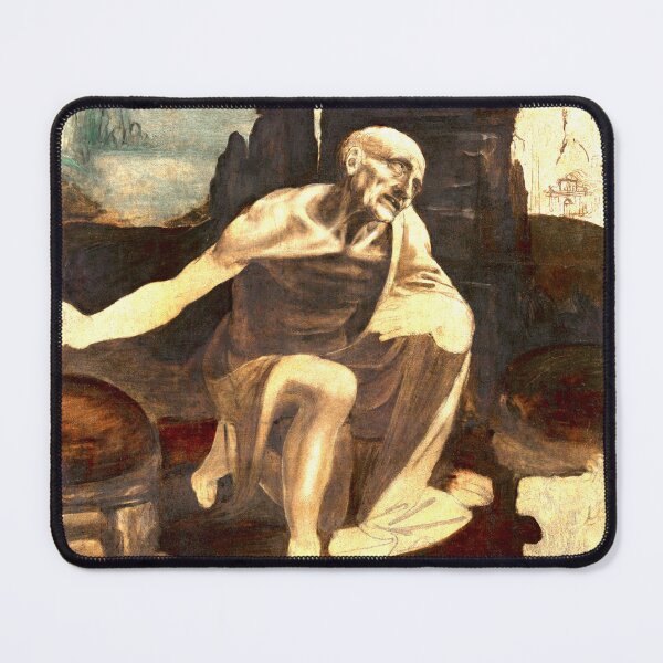 Item preview, Leonardo da Vinci's Saint Jerome in the Wilderness (circa 1480) designed and sold by AngyDesigns49.